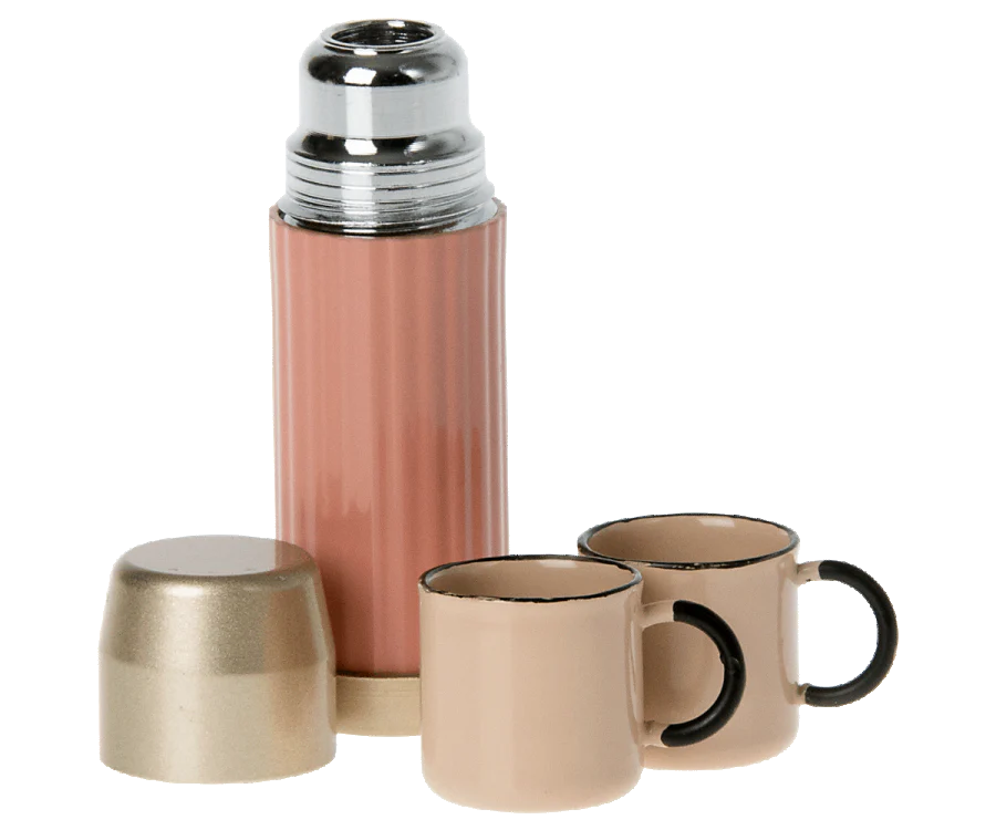 Thermos and Cups - Soft Coral