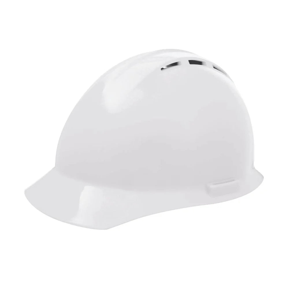 HH 19451 White Standard Vented 4PT Rachet Suspension Hard Hat