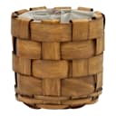 6in Thick Plank Lined Wicker Planter