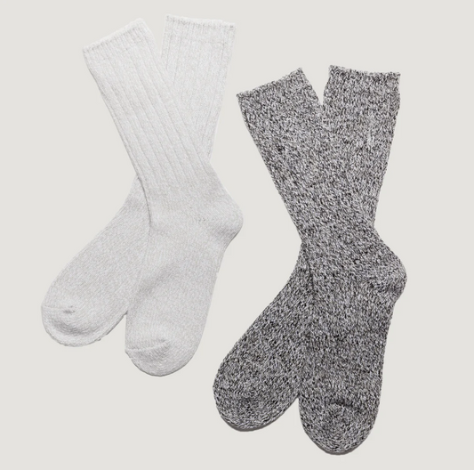 Women's Polyblend Ragg Crew Socks - 2 Pack