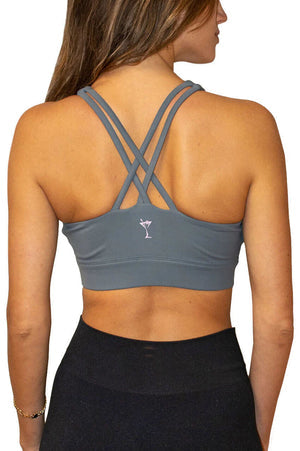 BLACK CROSSOVER SPORTS BRA